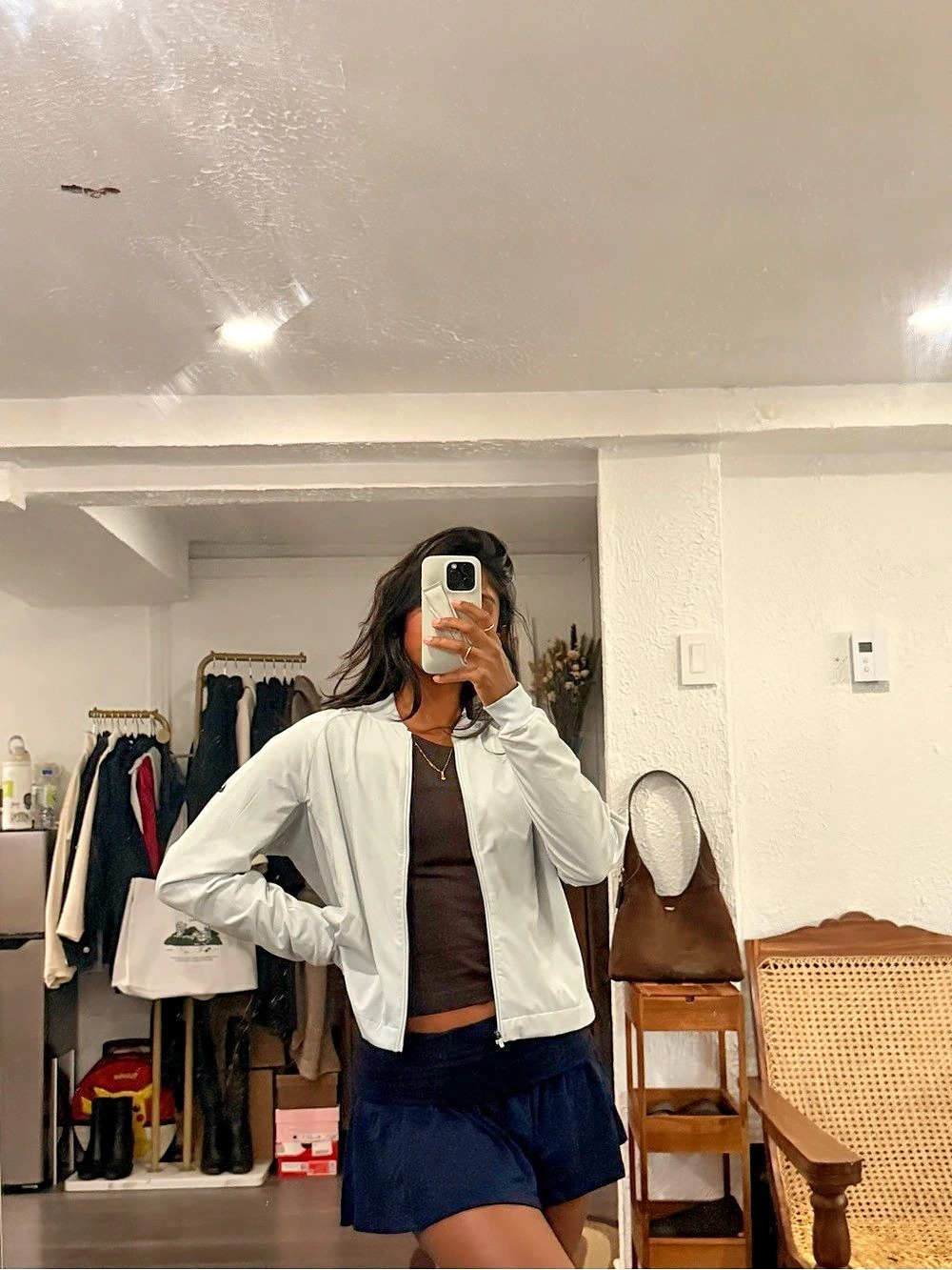 Nike Dri-FIT Bomber Jacket Women's Baby blue Medium